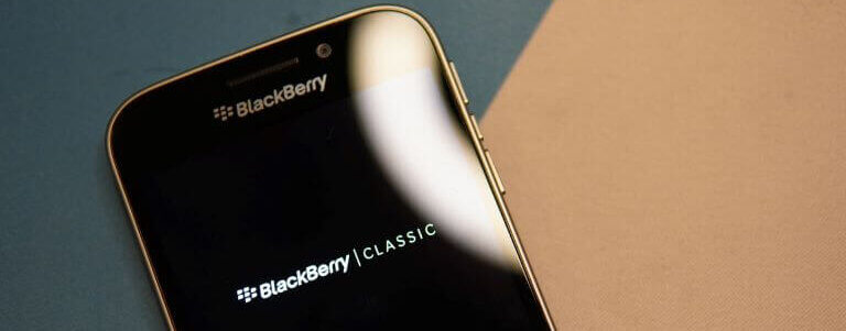 Close up of Blackberry Classic Smartphone