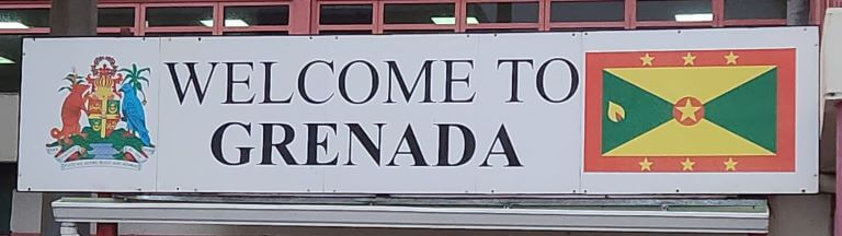 Welcome to Grenada, West Indies Airport Sign