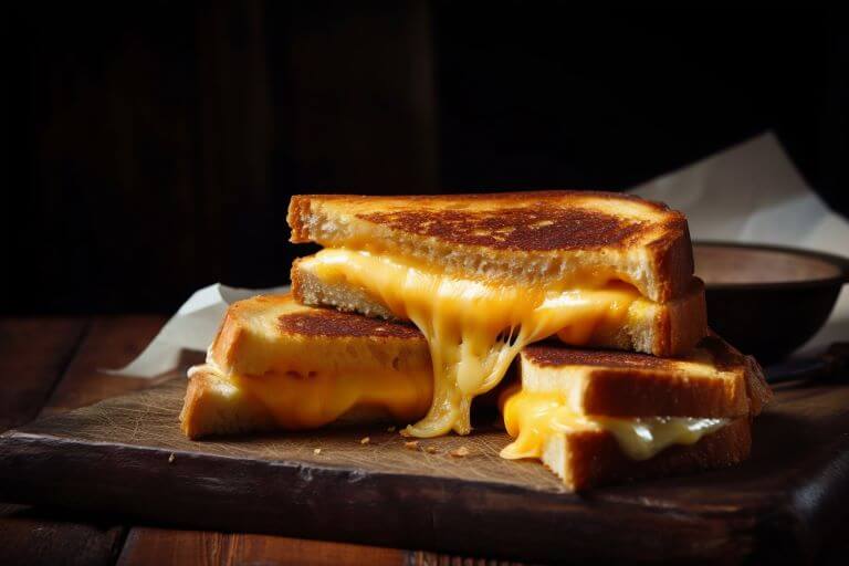 Grilled Cheese Sandwich for a trend article about grilled cheese products and flavors