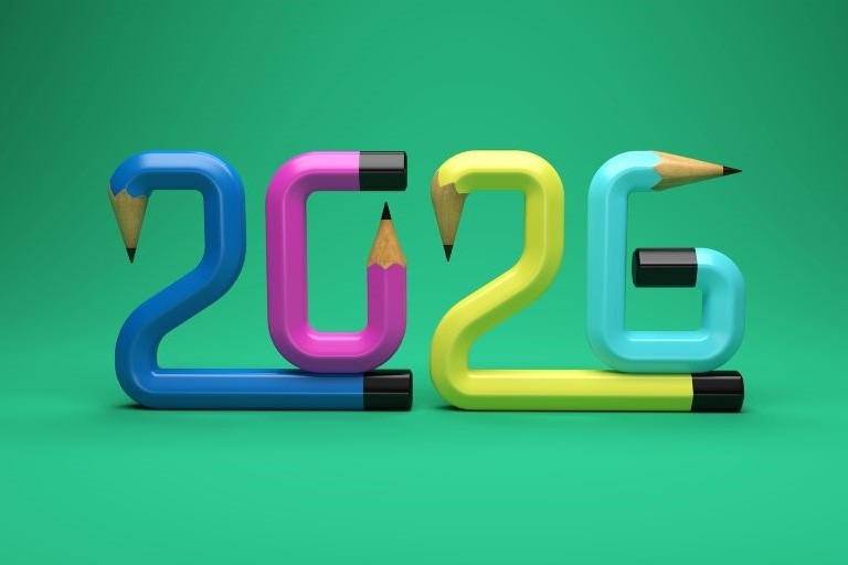 2026 Colorful Pencils that are shaped like letters for a 2025 trend review
